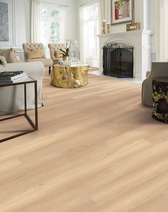 installed luxury vinyl in home