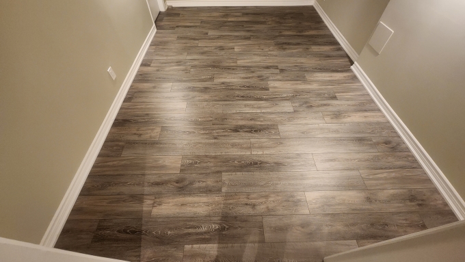 Laminate flooring installation at Designers Carpet One, Mississauga 